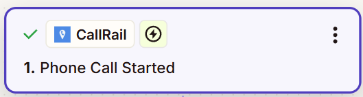 Zap trigger CallRail call complete
