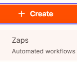 Create a new Zap in Zapier 