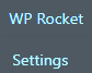 WP Rocket Settings